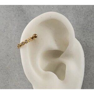 Crystal Micro-Inlaid U-Shaped Bar Cartilage Earring Brand New